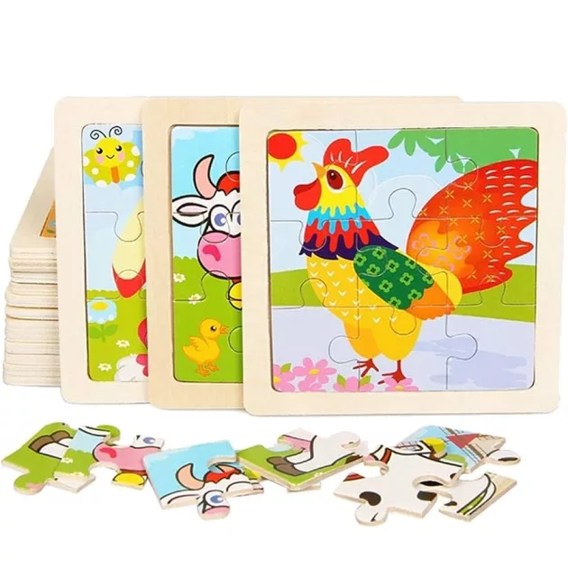 jigsaw puzzle, wooden jigsaw puzzle, cartoon jigsaw puzzle, educational puzzle