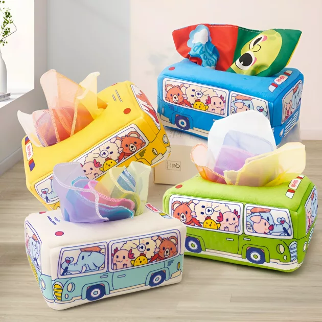 montessori, montessori sensory toy, tissue box toy, sensory tissue box