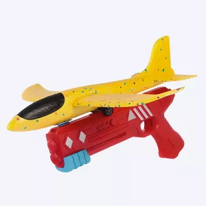 airplane toy, airplane launcher toy, foam airplane toy, airplane gun toy