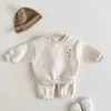 baby sweatshirt, warm sweatshirt, sweatshirt and pants set, winter sweatshirt, plush sweatshirt