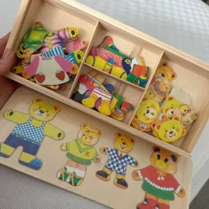 Received Wooden Dress Up Puzzle Set from customer A***e.