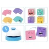 expression puzzle building blocks, face changing building blocks