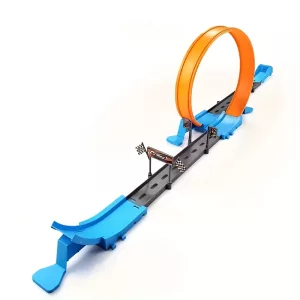 catapult car toy, racing track