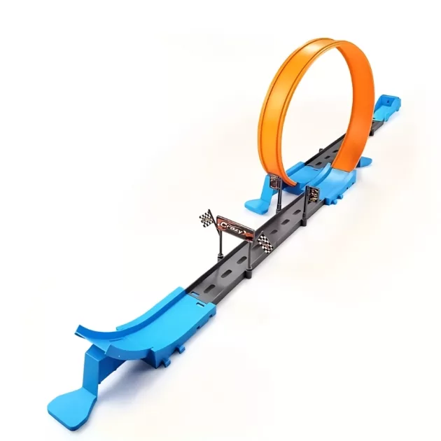 catapult car toy, racing track