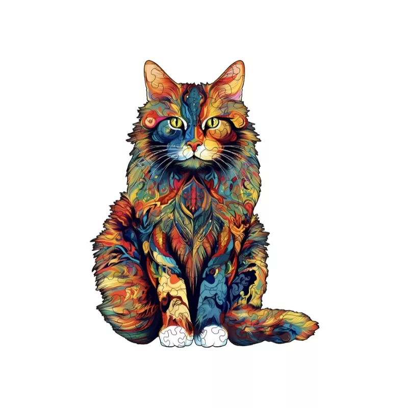 Colorful Wooden Jigsaw Puzzle | Durable, Cognitive Skill-Building & Fun for Kids and Family