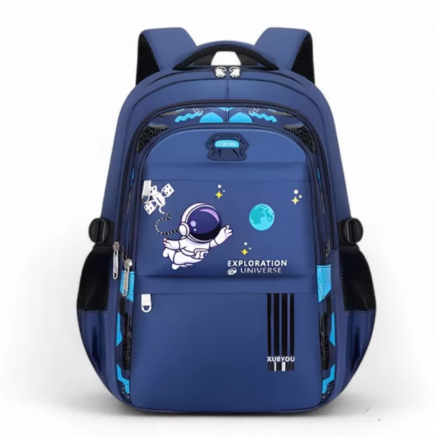school bag, kids backpack, space school bag, astronaut kids backpack, spacious school bag, waterproof school bag, ergonomic kids backpack