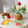 crochet kit, flower crochet kit, crochet beginner kit,