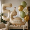 birthday party decor, birthday balloon, dinosaur balloon, number ballon