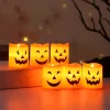 halloween flameless candle, halloween led candles, ghost candle