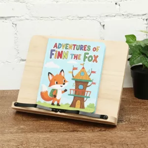 book holder, wooden book holder