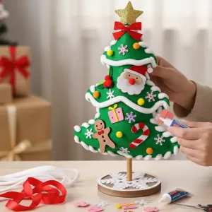 diy christmas tree, diy felt christmas tree