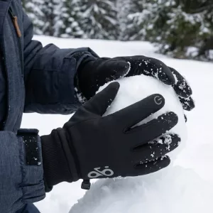 Winter Waterproof Insulated Non-Slip Gloves with Touchscreen Fingers for Kids