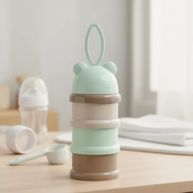 milk powder container, powder formula dispenser, powder formula travel container