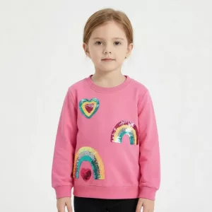Cute Cotton Long Sleeve Sweatshirt for Kids