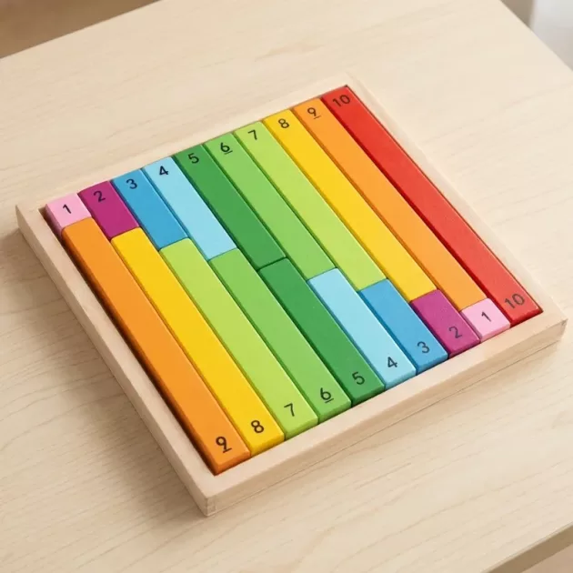 maths sticks, montessori math sticks, wooden maths sticks